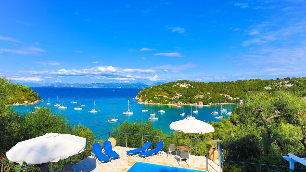Lakka Villa | Villa Meropi : A Paxos Villa with Sea Views,Private Pool,A/C