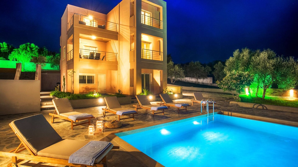Kalyves Villa | Villa Mimis with private pool nr Almyrida & Kalyves