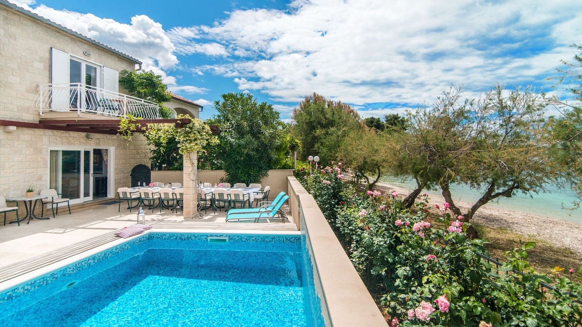 Mirce Villa | Villa Mirca direct on a beach - Sea view from your bed! Rented by local host