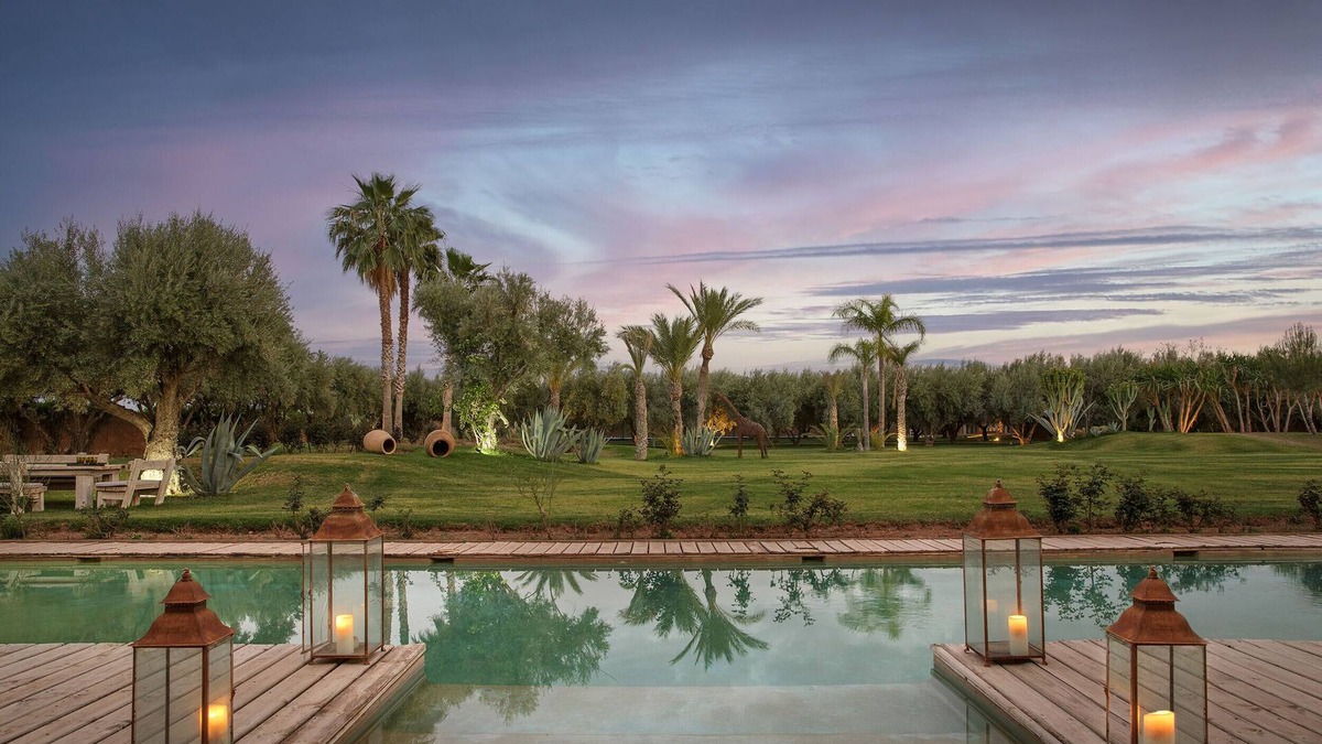 El Aggada Villa | Villa MISH-MISH en exclusivité en Palmeraie - Piscines & Tennis (7 rooms/14 pers.)