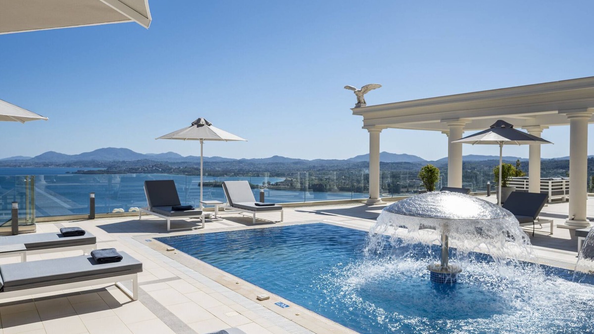 Pirgi Villa | Villa Monte Leone with Pool, Hot Tub, Spa Room & Stunning Seaview.