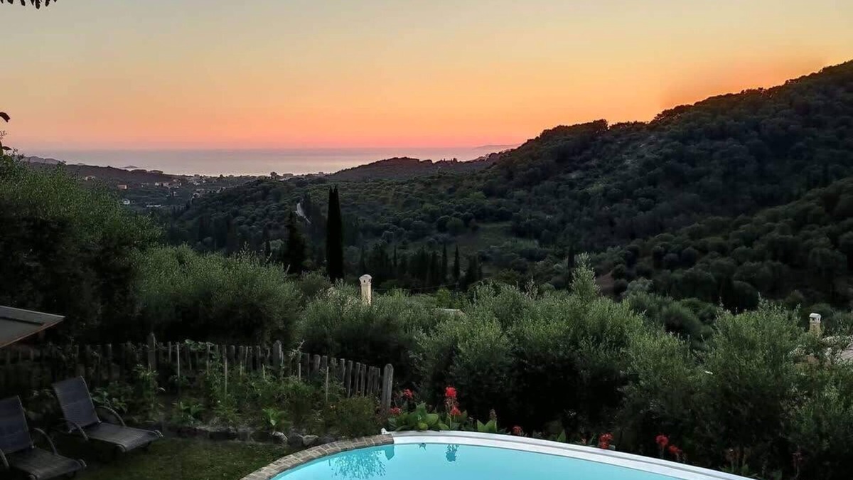 Agios Georgios House | Villa Myrtia – 3BR with Private Pool & Sea View
