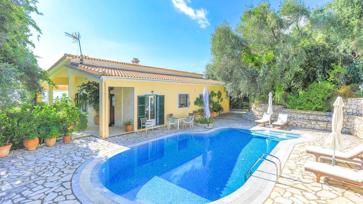 Nisaki Villa | Villa Natasha:Superb views, private pool and gardens