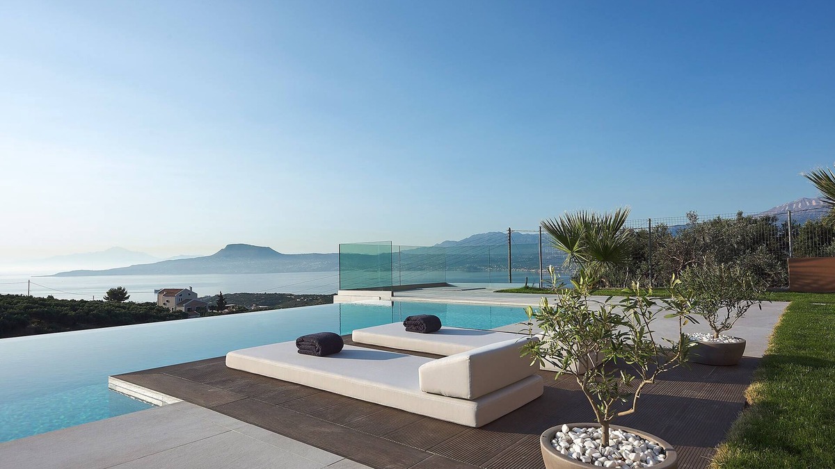 Sternes Villa | Villa Niolos II, Peaceful Hillside Villa With Spectacular Views, Near Marathi
