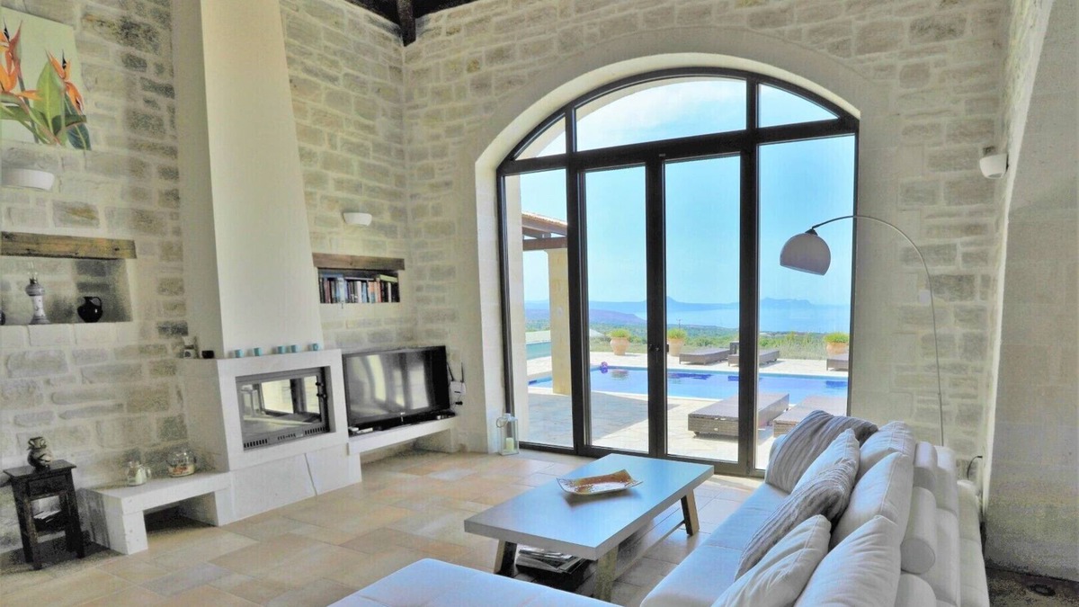 Atsipópoulon Villa | Villa Olympus, magnificent view, heatabel pool.