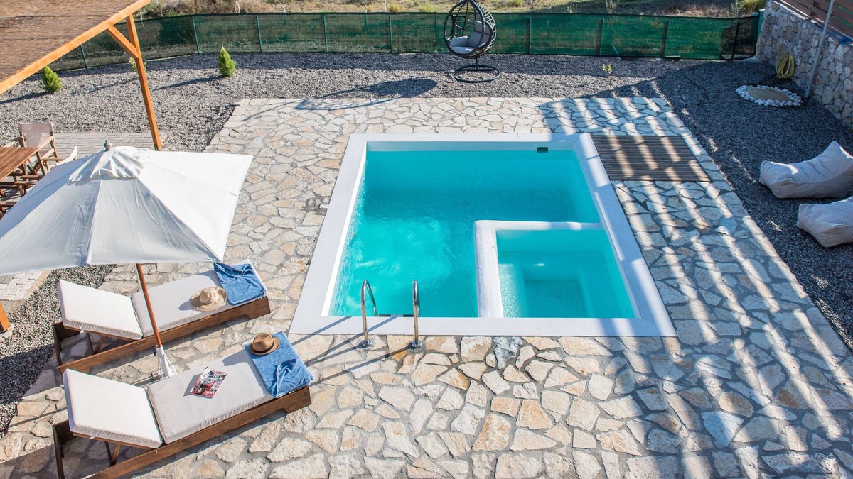Spanokhorion Villa | Villa OMIKRON maisonette with pool 5km fromLefkada