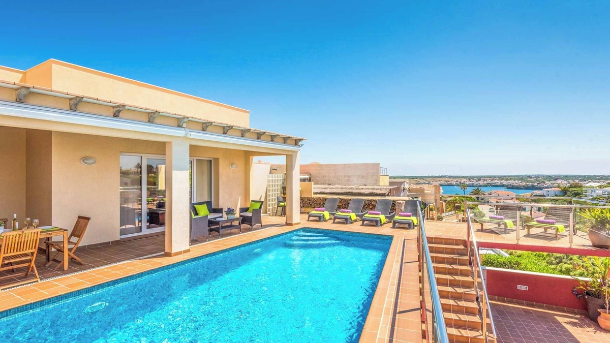 Cala Llonga Villa | Villa Oratge - Modern Holiday Retreat with a View of Mahon Harbour & the Sea