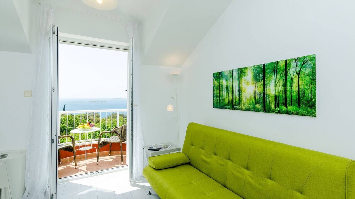 Plat Apartment | Villa Panorama Dubrovnik (A3) - Comfort One Bedroom Apartment with Balcony and sea View