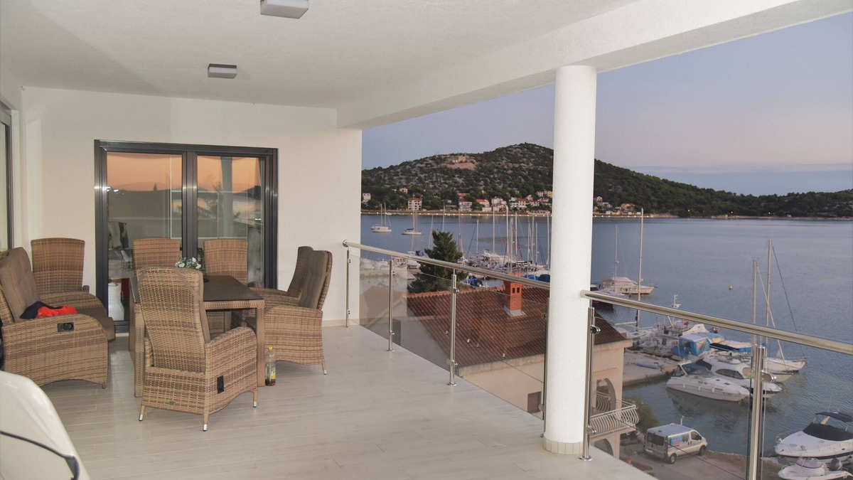 Tijesno Apartment | Villa Pina Tisno TOP* Luxury penthouse Panorama with fantastic sea view