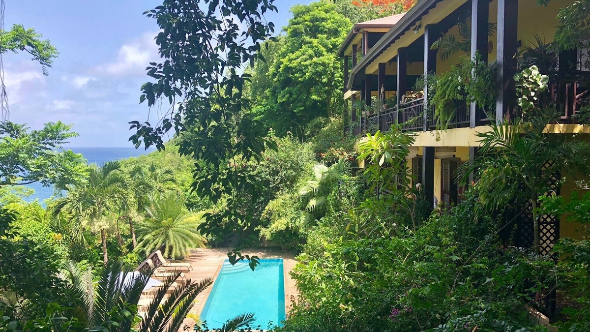 Marigot Bay Villa | VILLA POMME D'AMOUR MARIGOT BAY Lower level 2 bedroom apartment