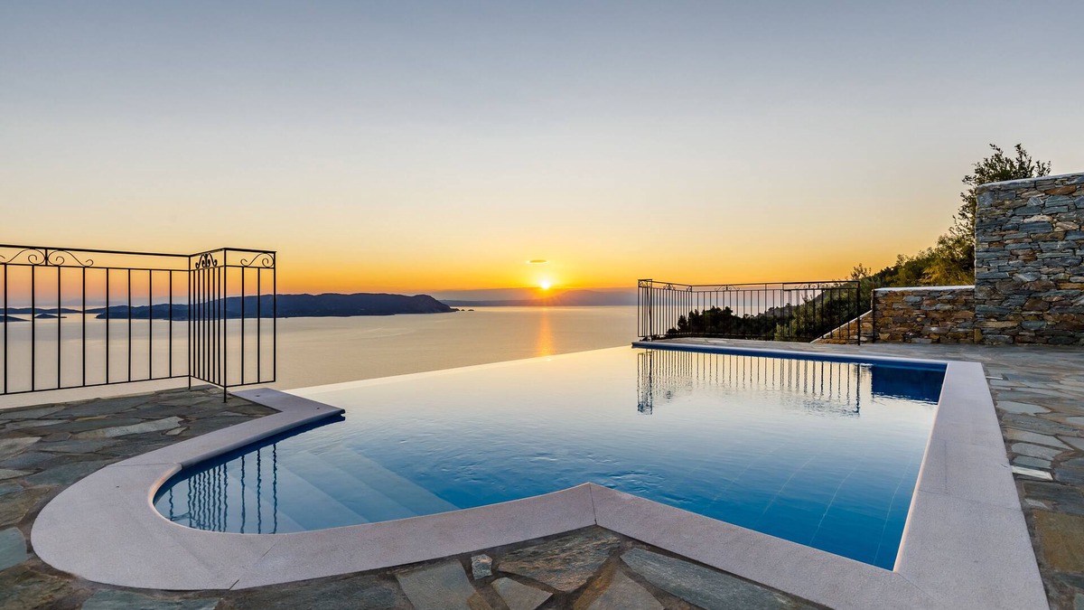 Xanthi Region Villa | Villa Pounda-Breathtaking sea view-wifi-Newbuilding