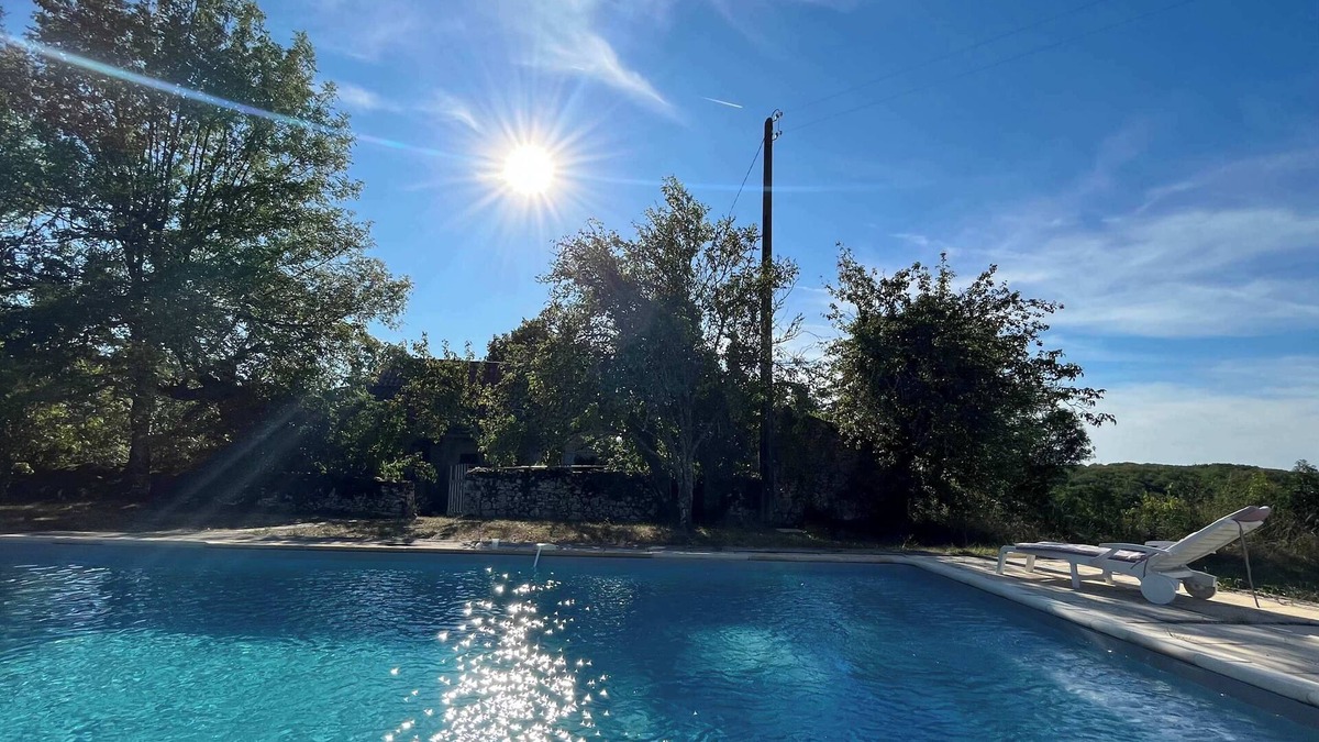 Esclauzels Villa | Villa Saint-Cirq - Pool, Nature 13p Esclauzels