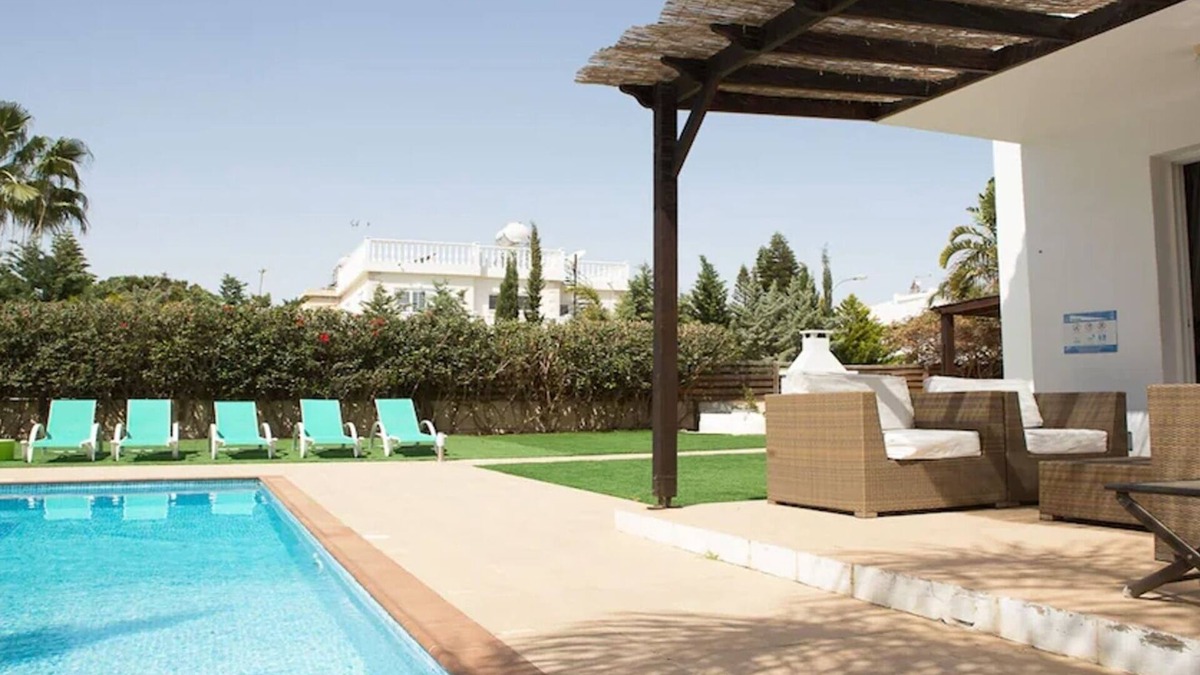 Ayia Napa Villa | Villa Sofia family friendly 3/4 bedroom villa with pool opposite Nissi Beach