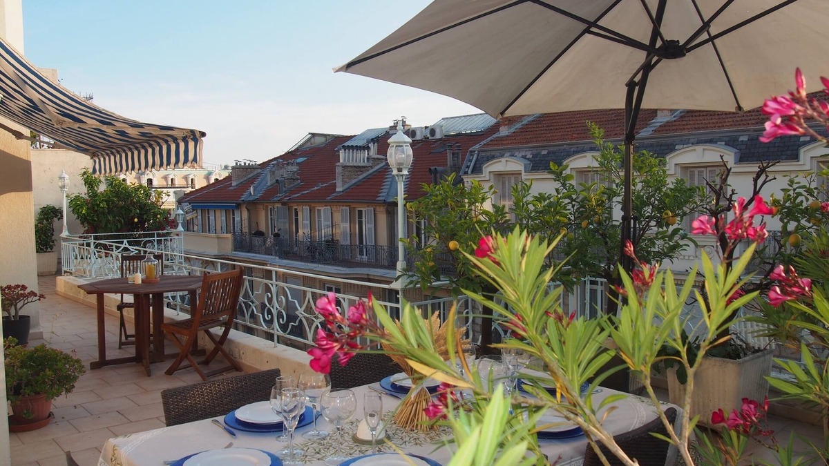 Nice City Centre Apartment | Villa sur le toit proche Negresco - Carré d'or - 50m de la mer