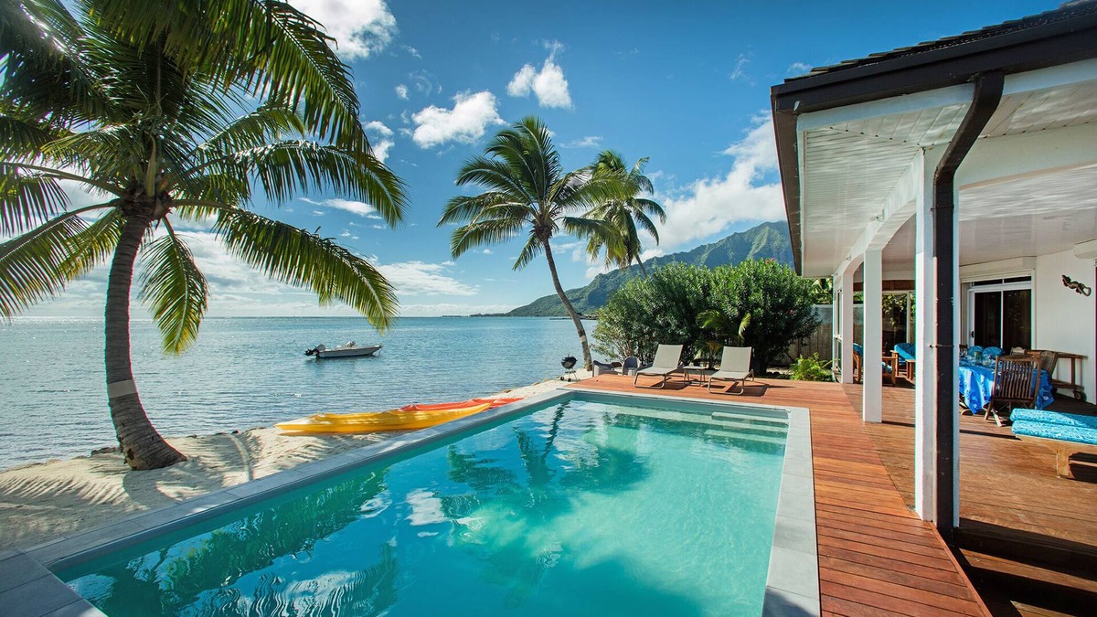 Papeto'ai Villa | Villa TEPOE, accès direct au lagon avec piscine et plage