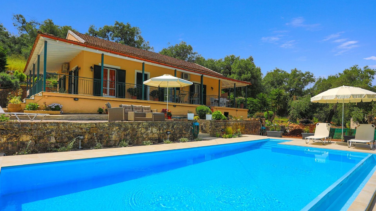 Agios Spyridon Corfu Villa | Villa Valentina: A charming villa with pool, walk to beach, WiFi
