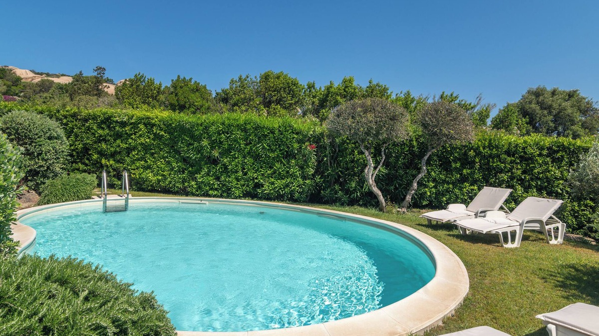 Punta Sardegna Villa | Villa 'Viola Con Piscina E Giardino' with Sea View, Private Pool and Wi-Fi