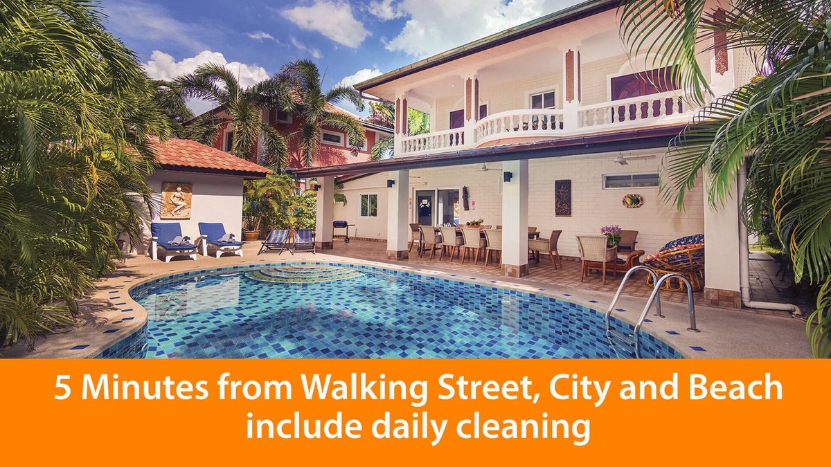South Pattaya Villa | Villa Waree 6 bedrooms with private pool, only 5 minutes away Pattaya