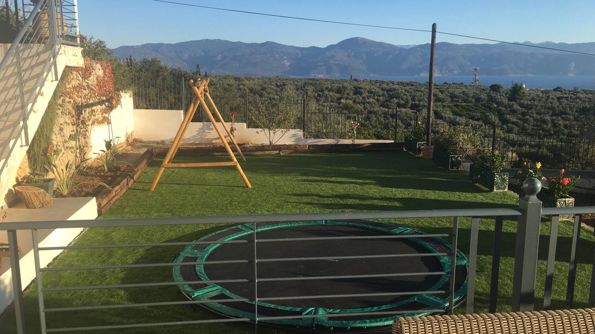 Aigio Villa | Villa with great views of see and country