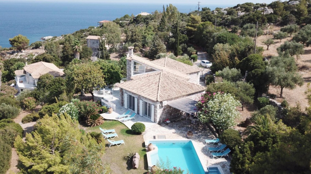 Pylos-Nestoras House | Villa with pool in exposed position, sea view, wifi | Messenia, Peloponnese