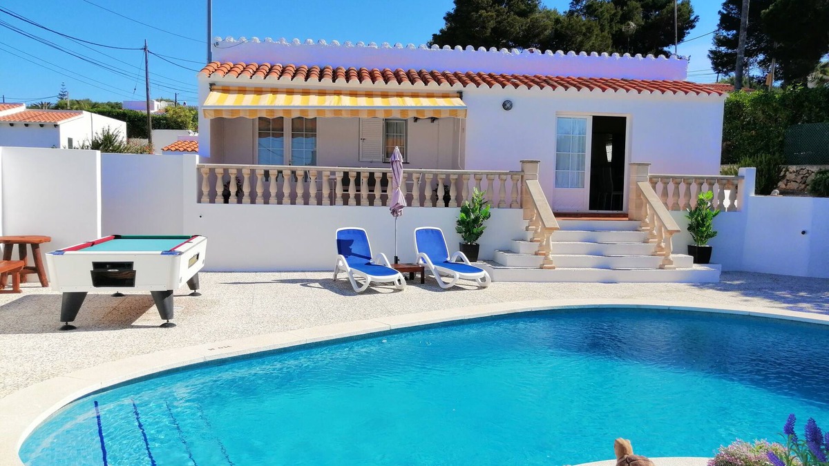 Cala en Porter Villa | Villa With Private Pool, Air Conditioning, WiFi, billiard and table tennis