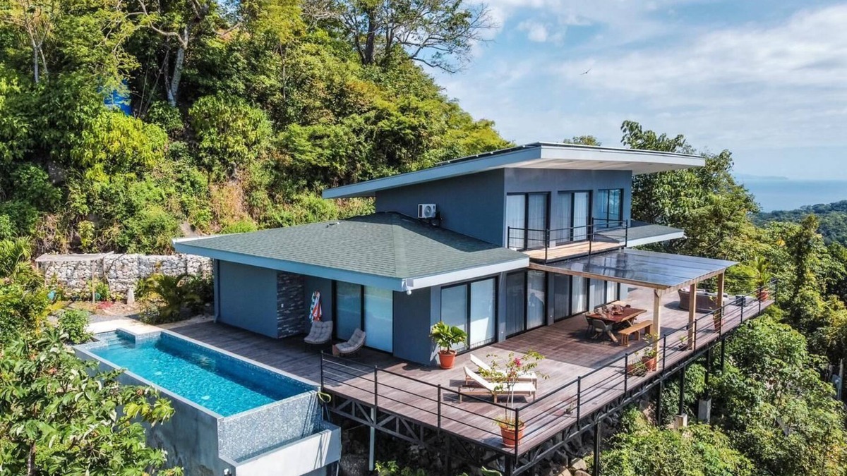 Paquera Villa | Villa with Stunning Isla Tortuga Ocean View, Near Curu Park & Ferry in Blue Zone