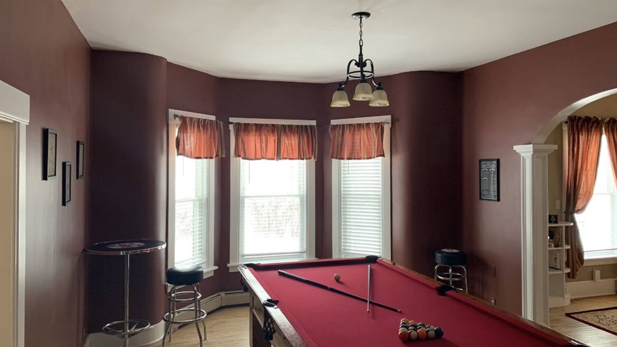 Drewsville Apartment | Village Flat with Antique Billiards
