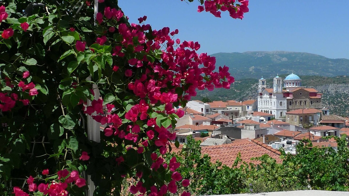 Pagondas House | Village home, terraces, garden, gorgeous views, 15 min to beach