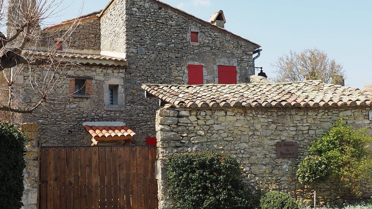Lussan House | Village house, in local stone - in a listed village, quiet with courtyard.