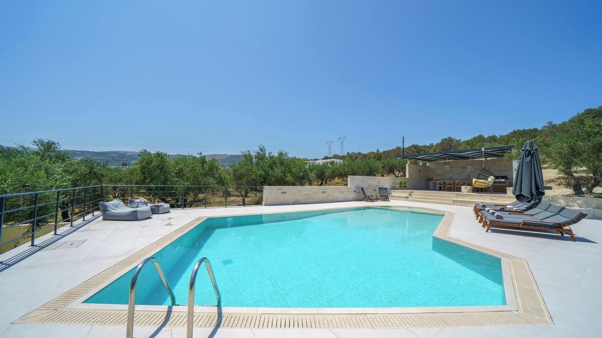 Adele Villa | Villas Lefkothea with Large Pool, Playground Area & Magnificent Views!