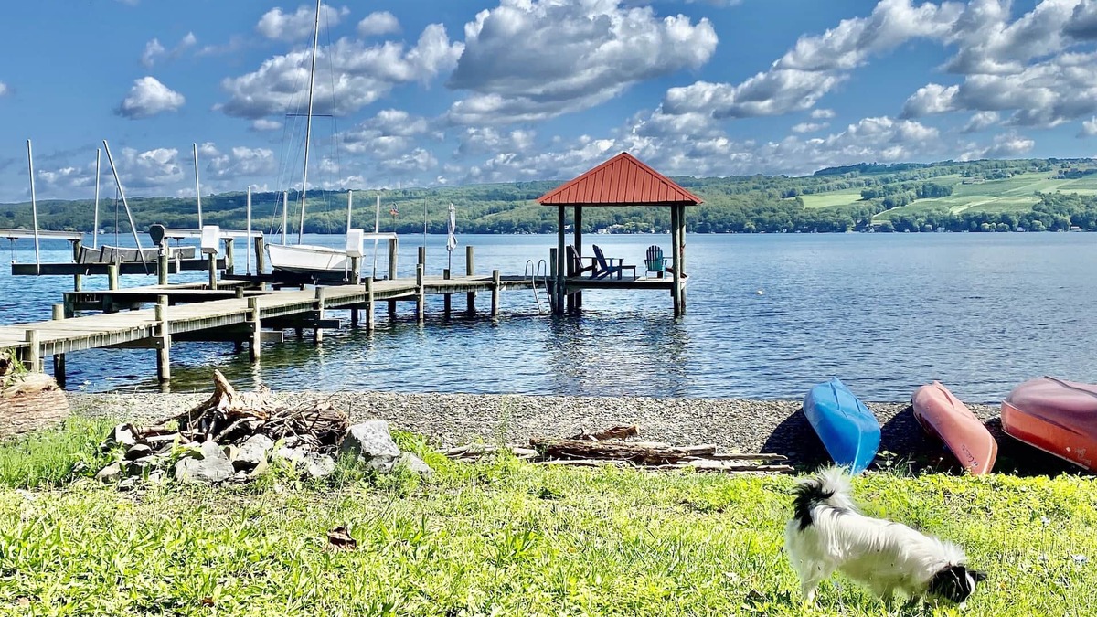 Rock Stream Cottage | VINTAGE COTTAGE OVERLOOKING SENECA LAKE PRIVATE BEACH/DOCK/KAYAKS/CAMPFIRE