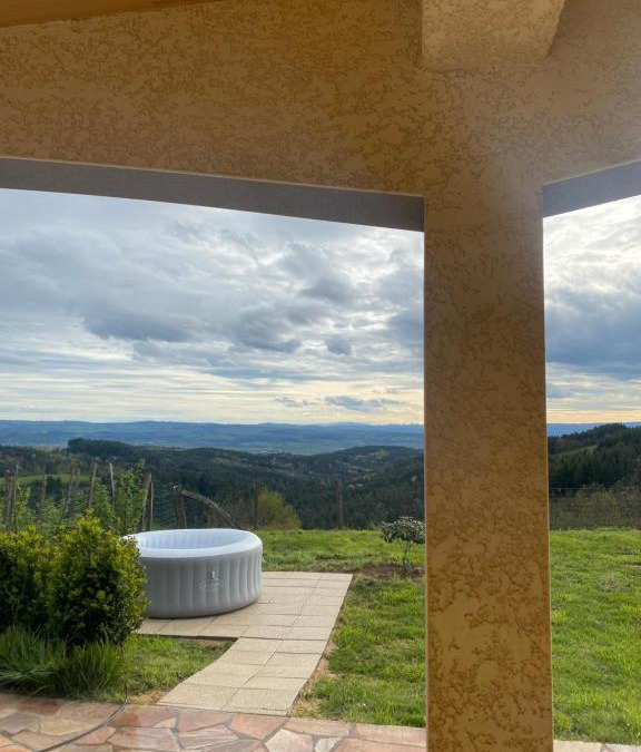 Auzon Communaute House | Vue panoramique & jacuzzi privé