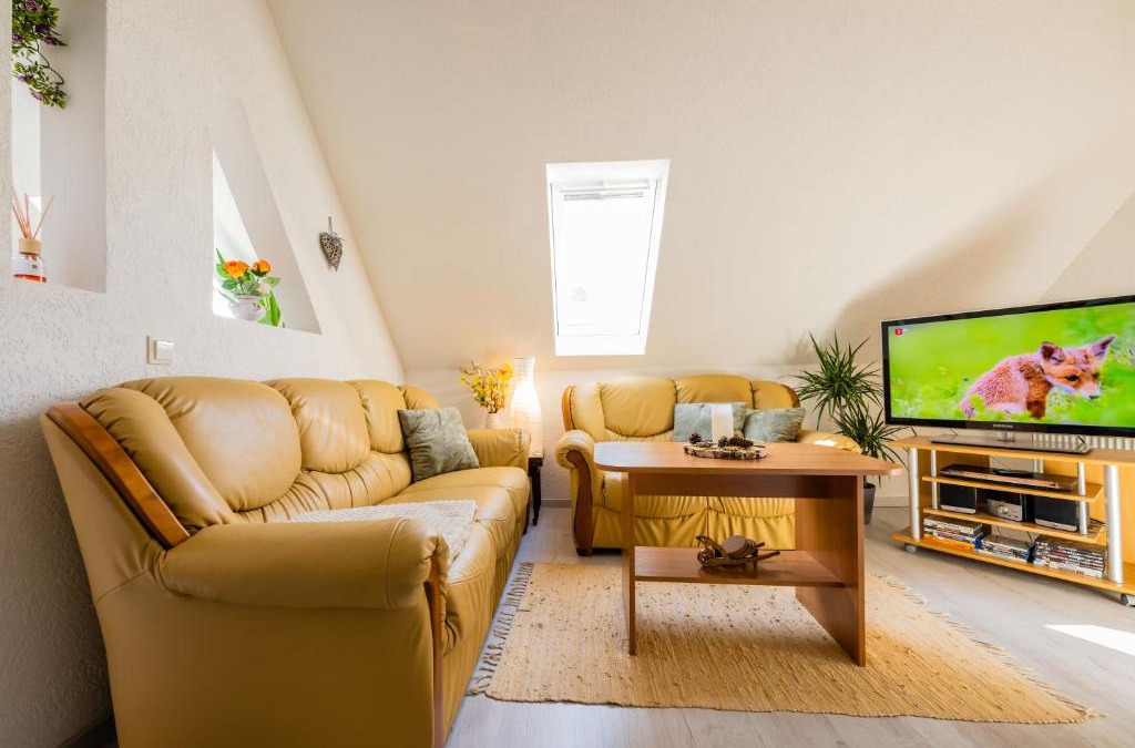Sebnitz Apartment | Waldblickwohnung mit schöner Terrasse und Kamin