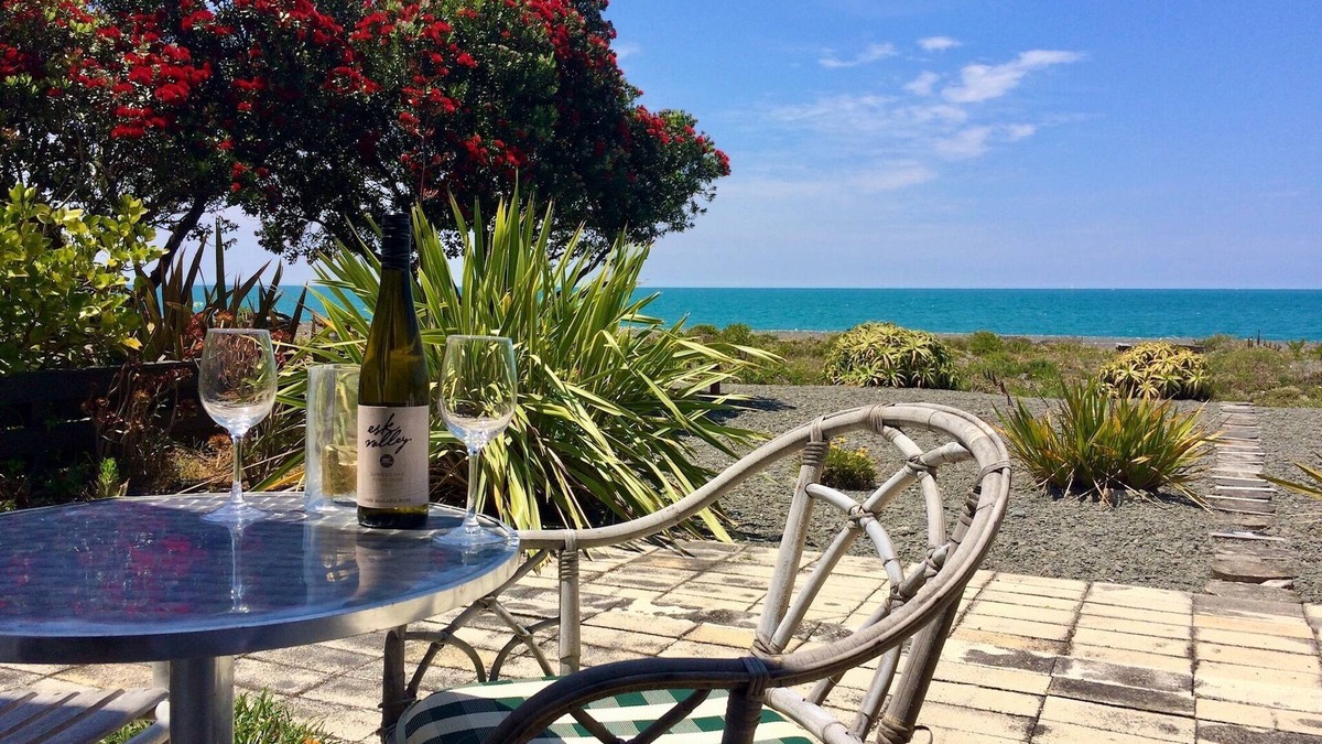 Napier House | Walk on Waterfront & big views define this newly renovated Beach House. Pets OK