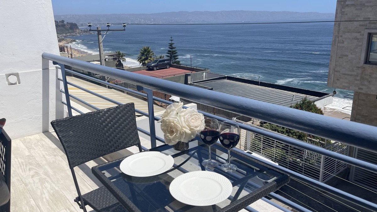 Renaca Apartment | Walk to beach ocean view - 5to sector Reñaca apartment