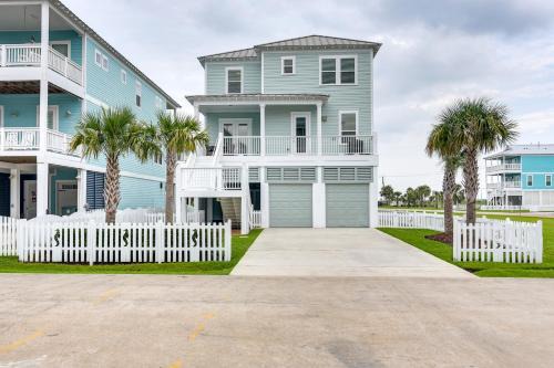 Beachside Village House | Walk to Ocean Beach House with 2 Decks in Galveston
