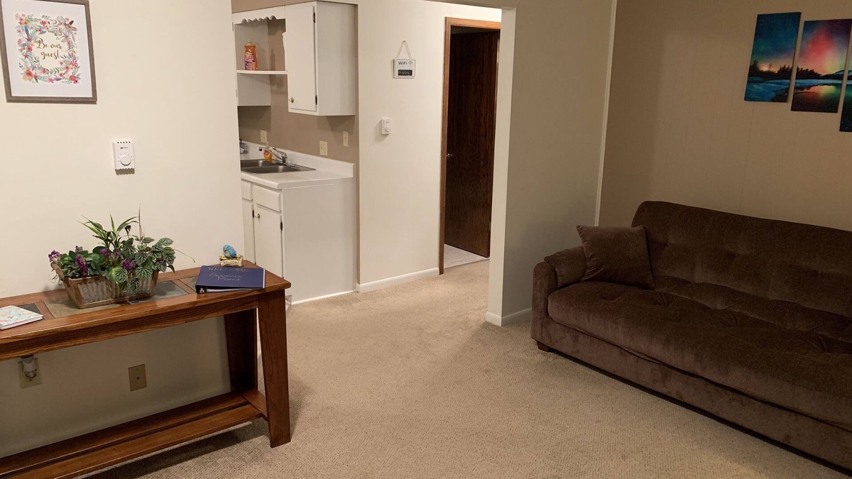 Munising Apartment | Walk to the Cruise ship park in our private lot Downtown location