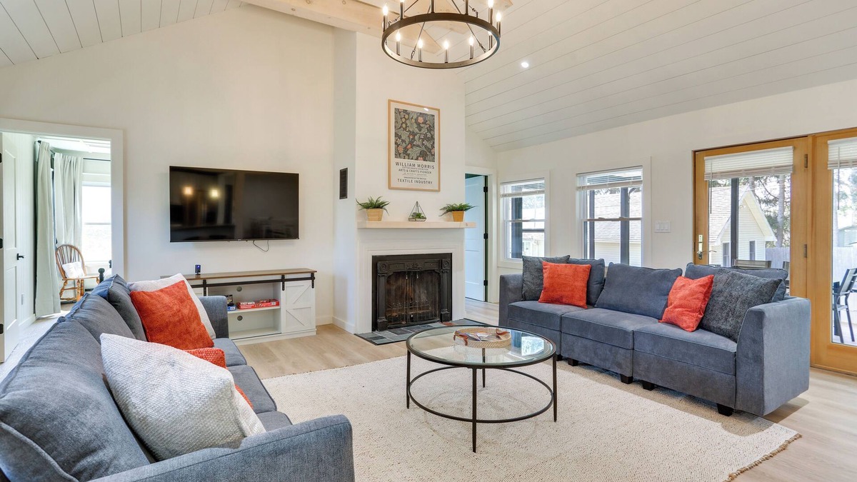 White Lake House | Walk to White Lake: Family Home w/Deck & BBQ
