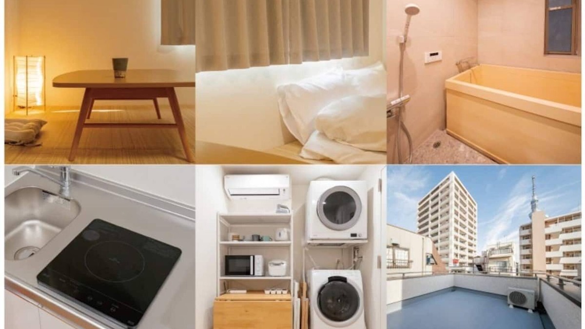 Sumida House | Walking distance to Sensoji Temple and Skytree｜Modern Japanese style house｜Family/Group