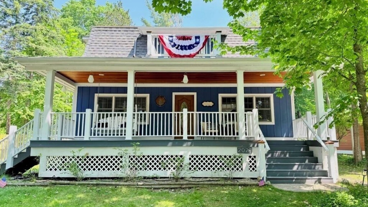 Walloon Lake House | Walloon Lake Hideaway - Spacious Retreat, Steps to Lake Access, Dining & Village