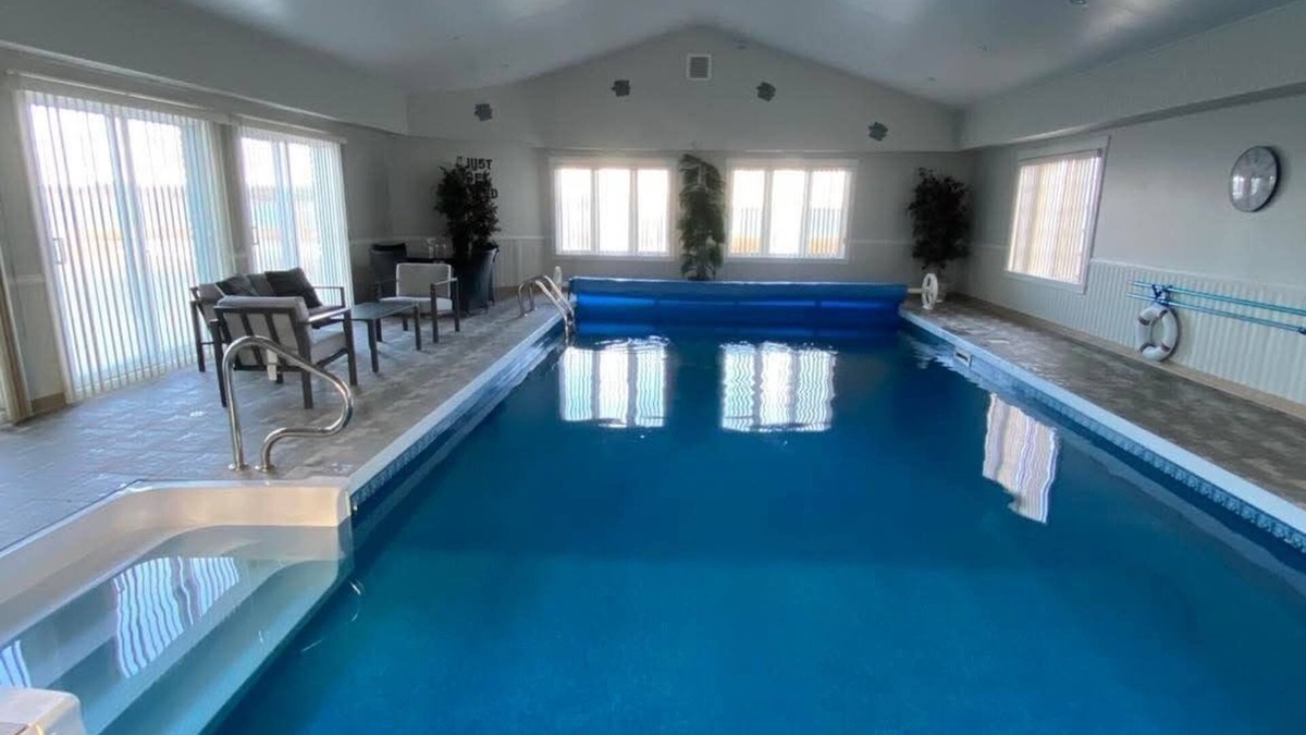 Tracadie House | Water front property,stunning sunset views, with your own indoor swimming pool.