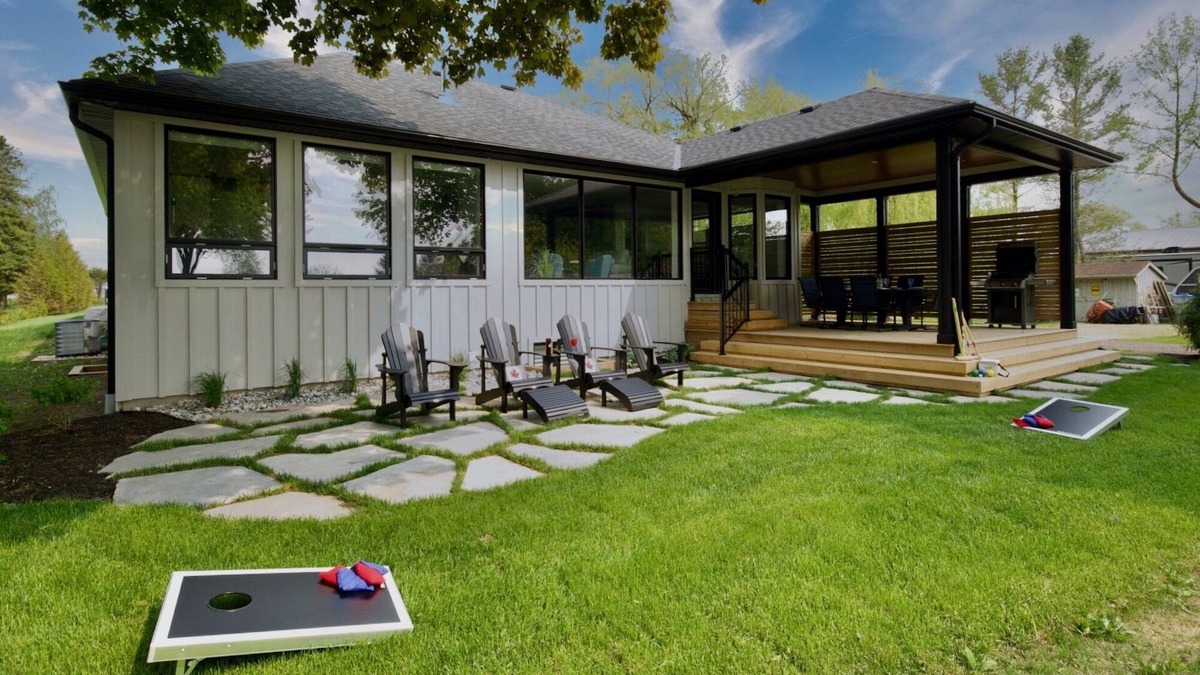 Dashwood Cottage | Water front view of Lake Huron Sunsets at BEAR NECESSITIES & a whole lot more!