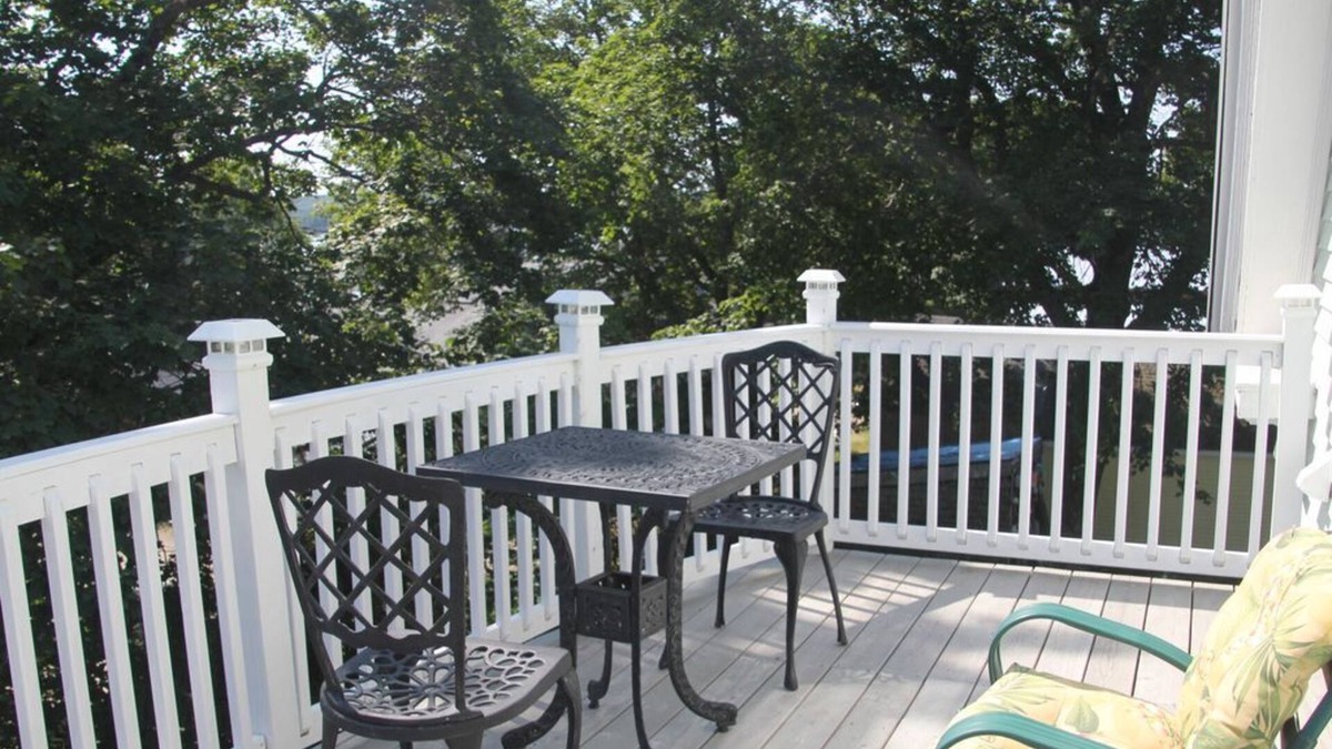 Wiscasset Condo | Water view from a luxury loft