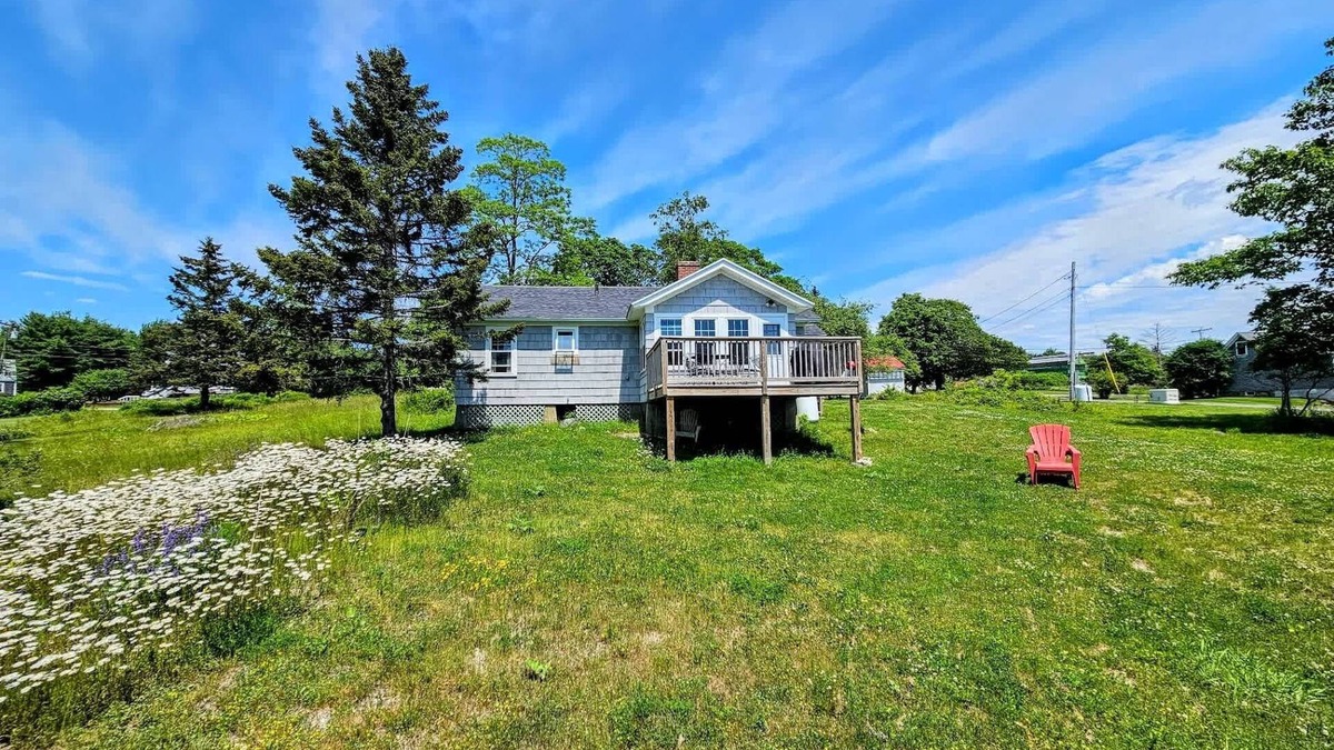 Prospect Harbor House | Waterfall Sea Cottage Family,fire pit, waterfront, sleeps 4