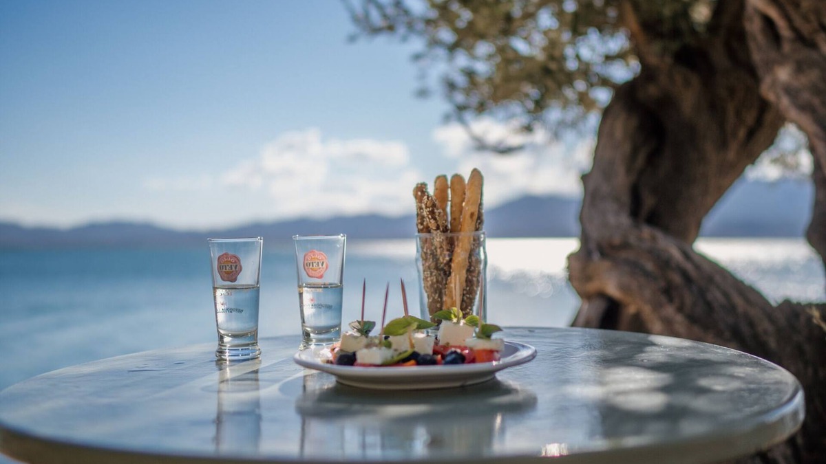 Mytilene Villa | Waterfront Luxury Stone-built 72sqm Villa in Olive Grove