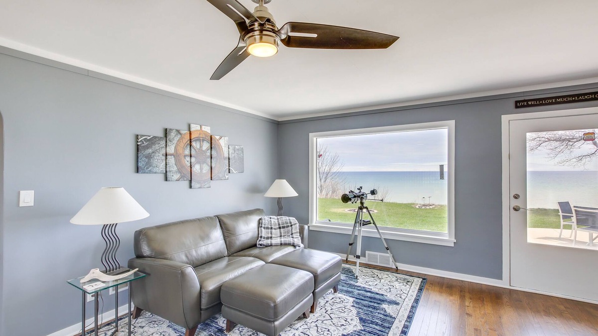 Algoma House | Waterfront Algoma Vacation Rental on Lake Michigan