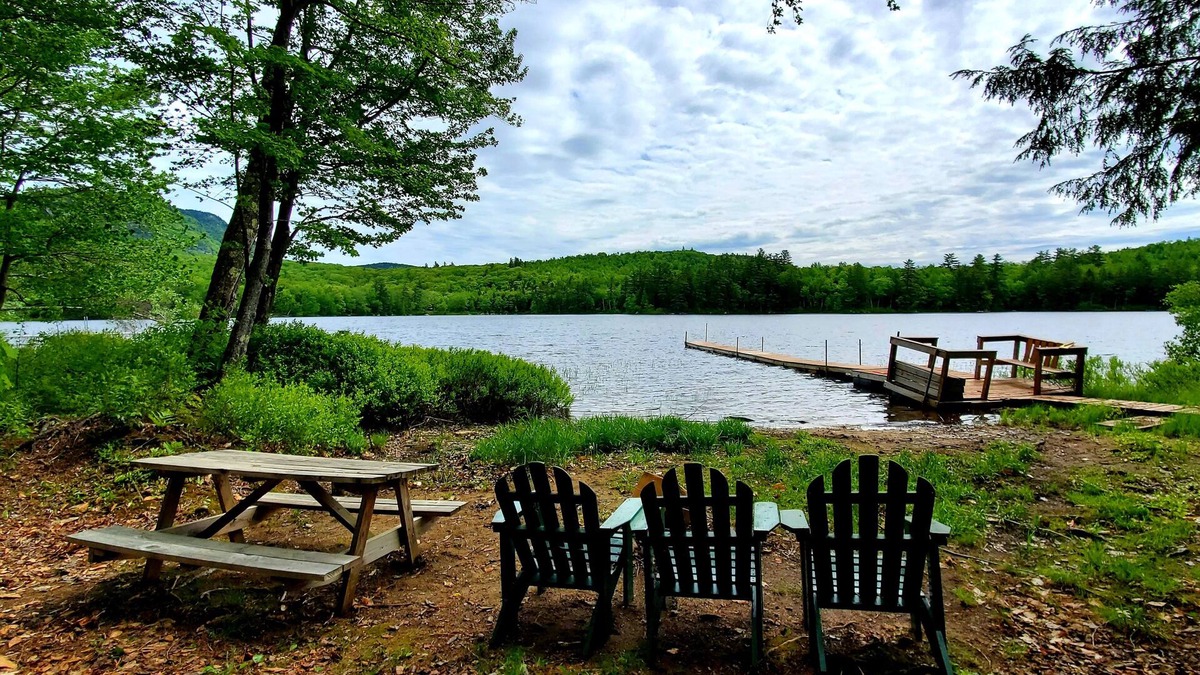 Bryant Pond Cabin | Waterfront and Mountain view a HOT TUB, Unlimited KARAOKE and Pet Friendly!