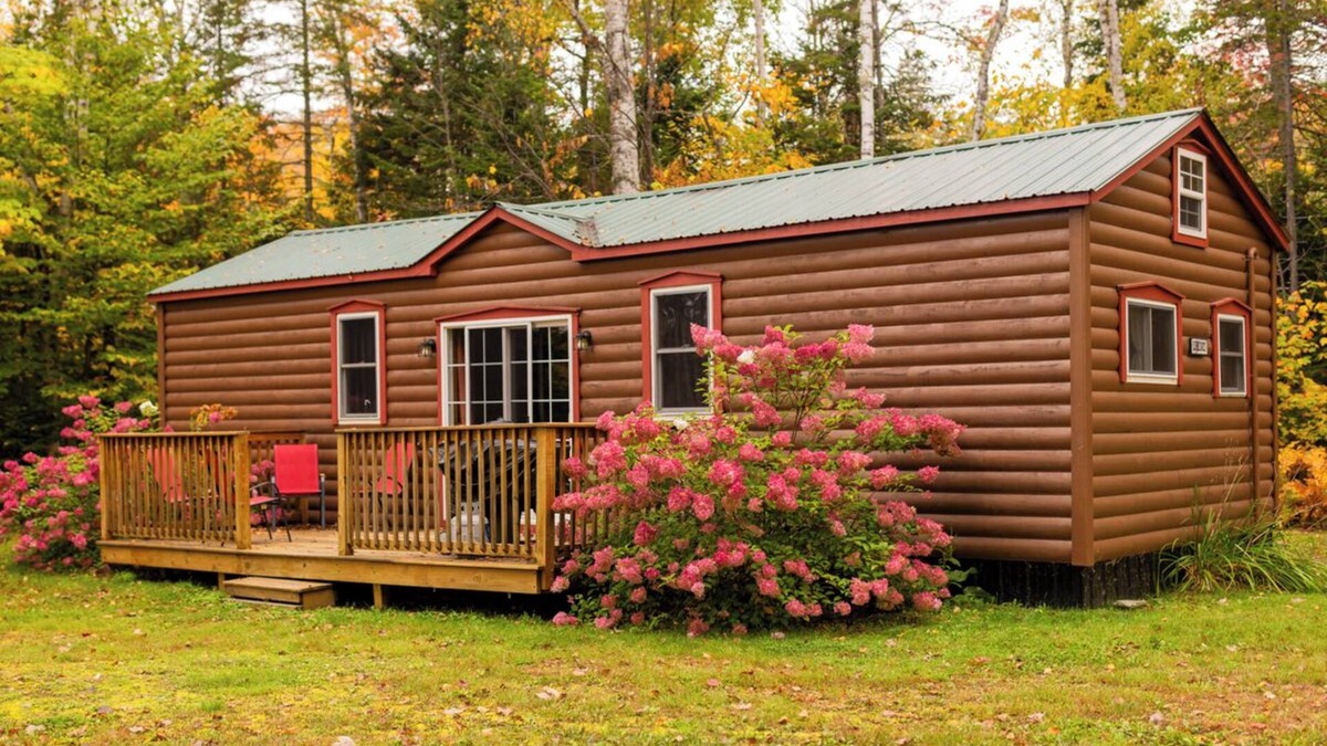 Shin Pond Cabin | Waterfront Cabin perfect for Families, near BSP and KWW at Mt. Chase Lodge!