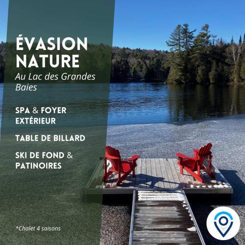 Nominingue Ski Chalet | Waterfront - Chalet des Becassines