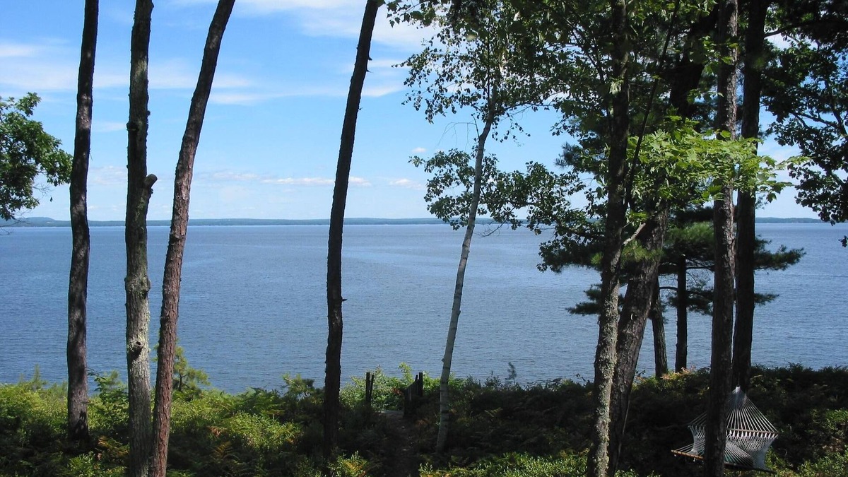 Sebago House | Waterfront comfort & quiet, 200' private beach, overlooks miles of lake
